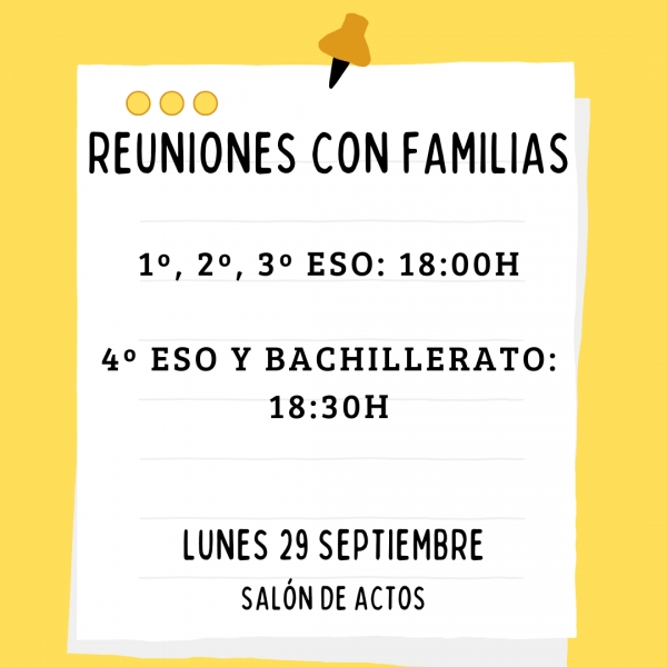 Reunión con familias